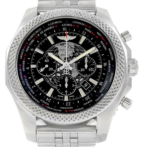 breitling bentley b05 unitime black stainless steel automatic men's watch|Breitling Bentley B05 Unitime .